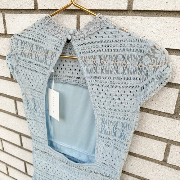 NWT Foxiedox Ellie Fit & Flare Dress Light Celestial Blue - Picture 8 of 10